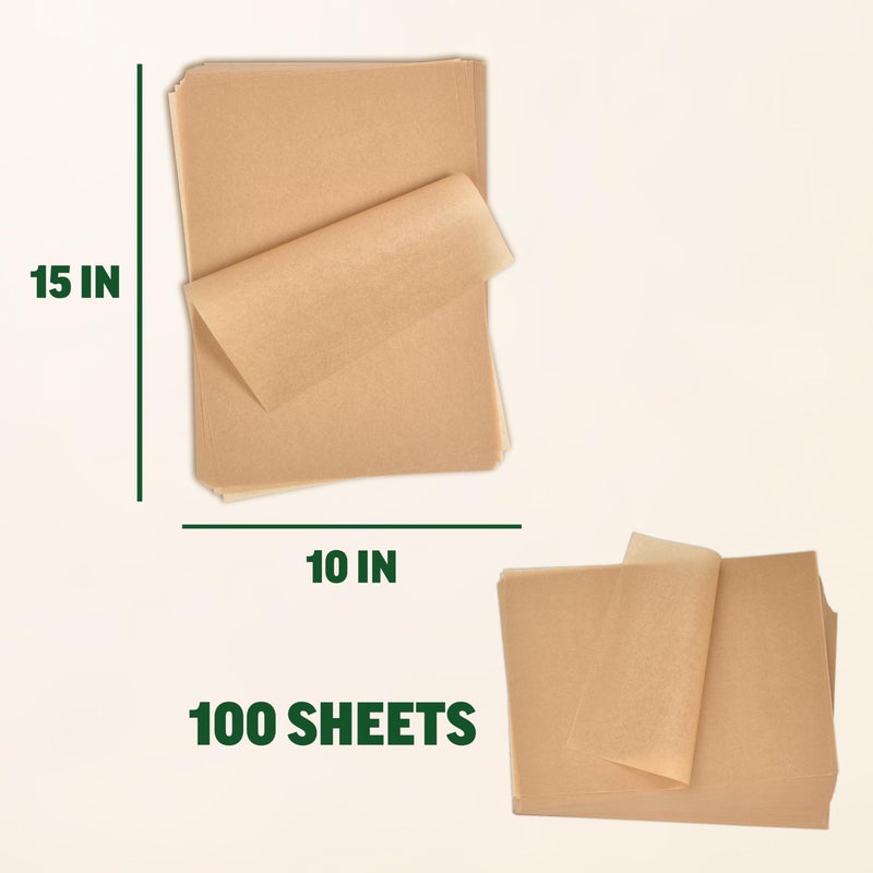 Zenlogy 10x15 Parchment Paper (100 Sheets) - Unbleached, High Heat, Non-stick, Pre-cut Baking Paper for Jelly Roll Pans - Great for Baking, Roasting, Wrapping, Dehydrator, and so much more - Image 4